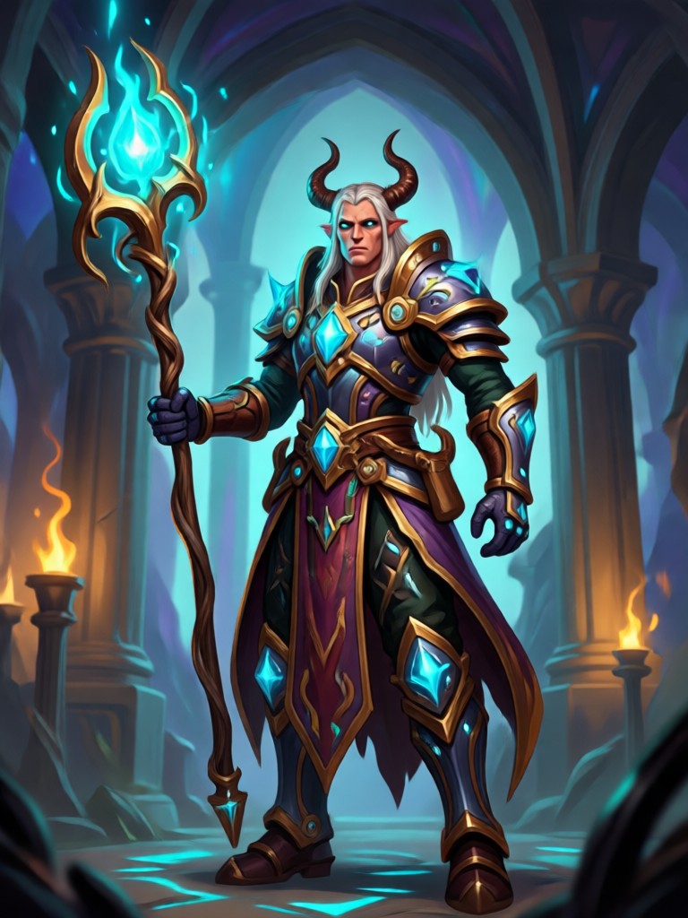 ranger wood elf dengan longbow ai