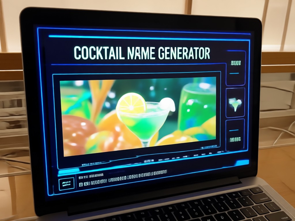 Examples showing cocktail names in different stylistic categories