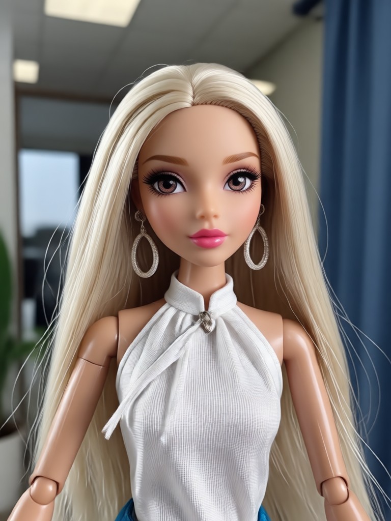 Muñeca Bratz gótica con labial oscuro