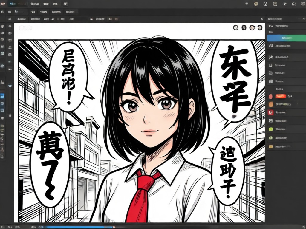 AI-generated manga character lineup