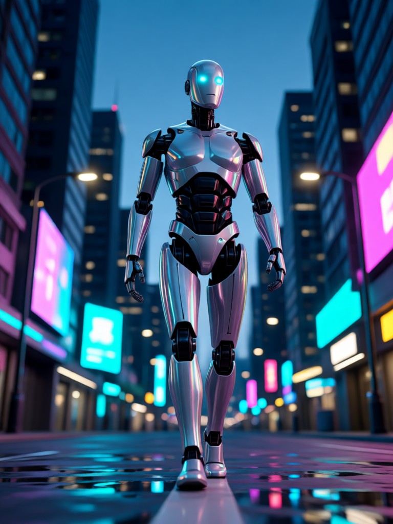 Energetic Power Walk AI Video