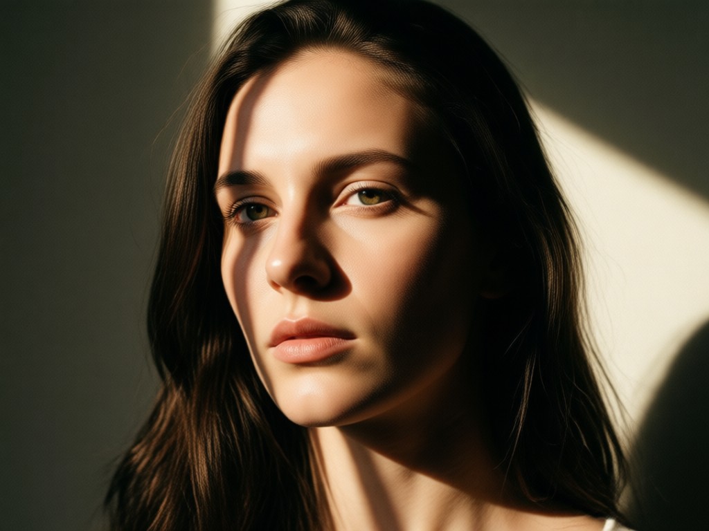 AI applying directional light to a portrait