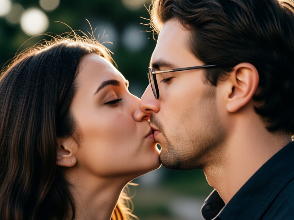 Realistic AI kissing animation