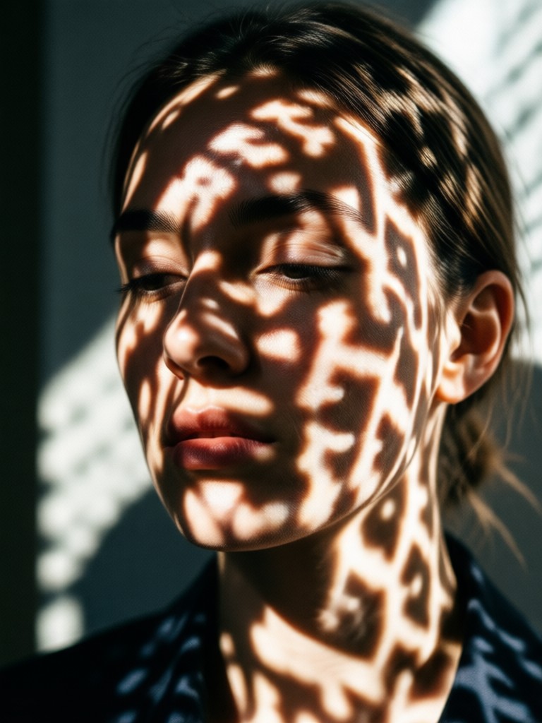 AI adds cinematic backlighting to a portrait