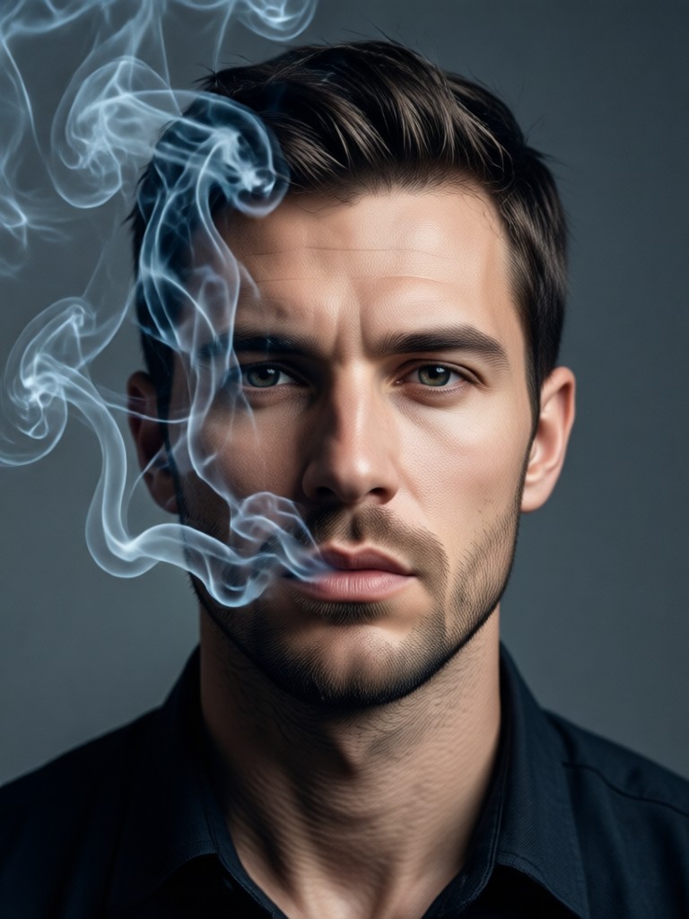 photo to smoke effect transformation example