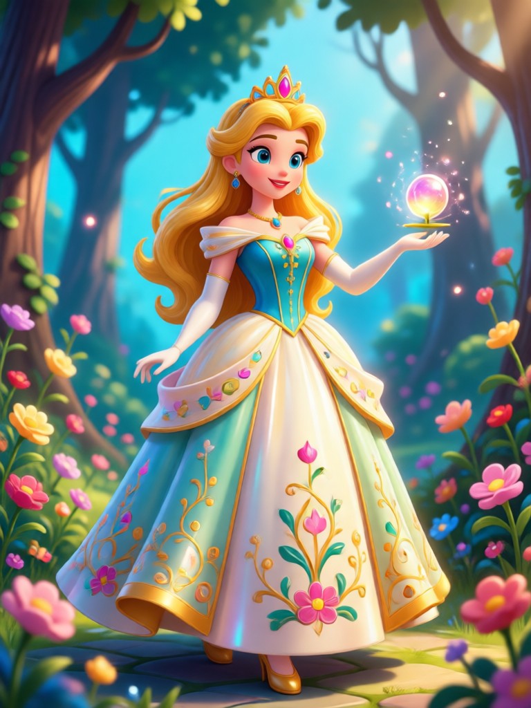 KI Disney-Prinzessin Schneewittchen klassischer Stil