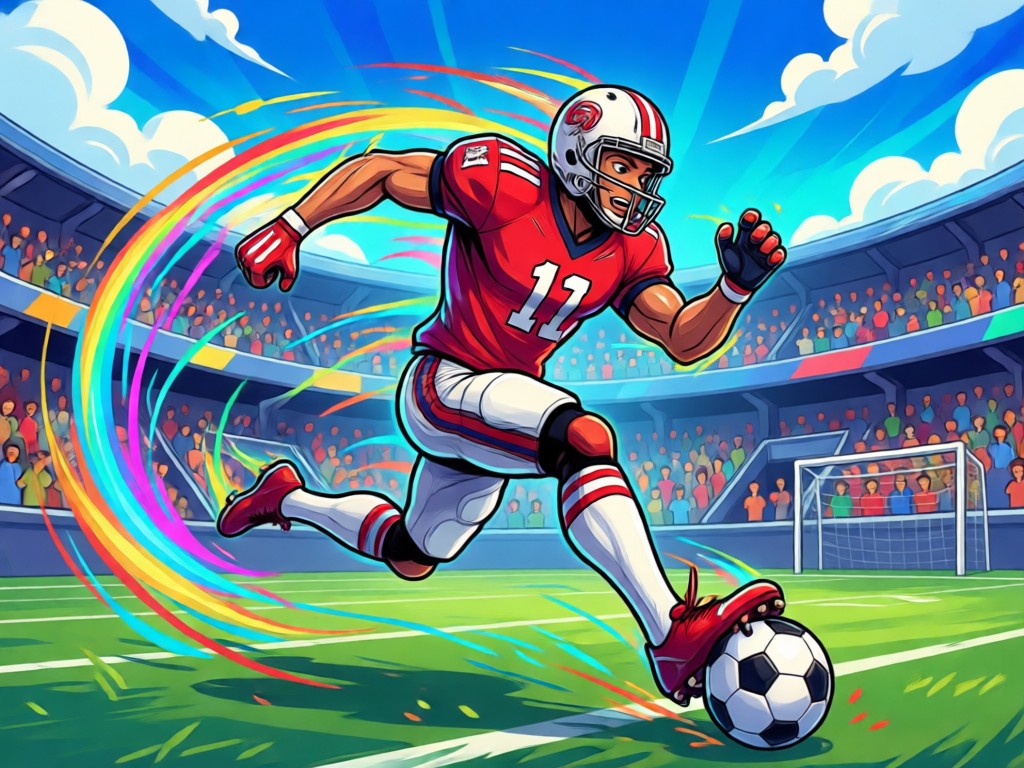 Foto-zu-Fußballspieler-Kunst-Transformation