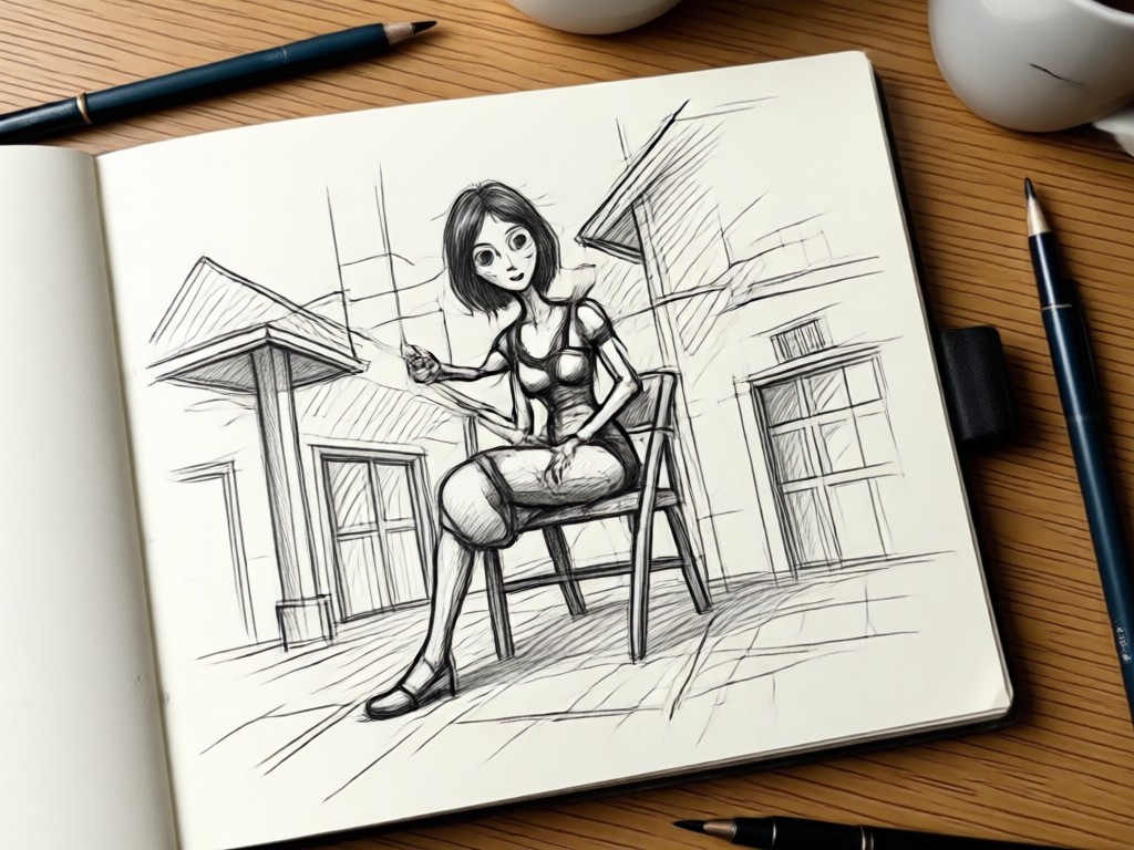 Transformasi foto ke sketsa dengan satu klik