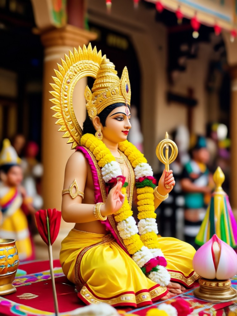 उत्सवी नाग पूजा दृश्य