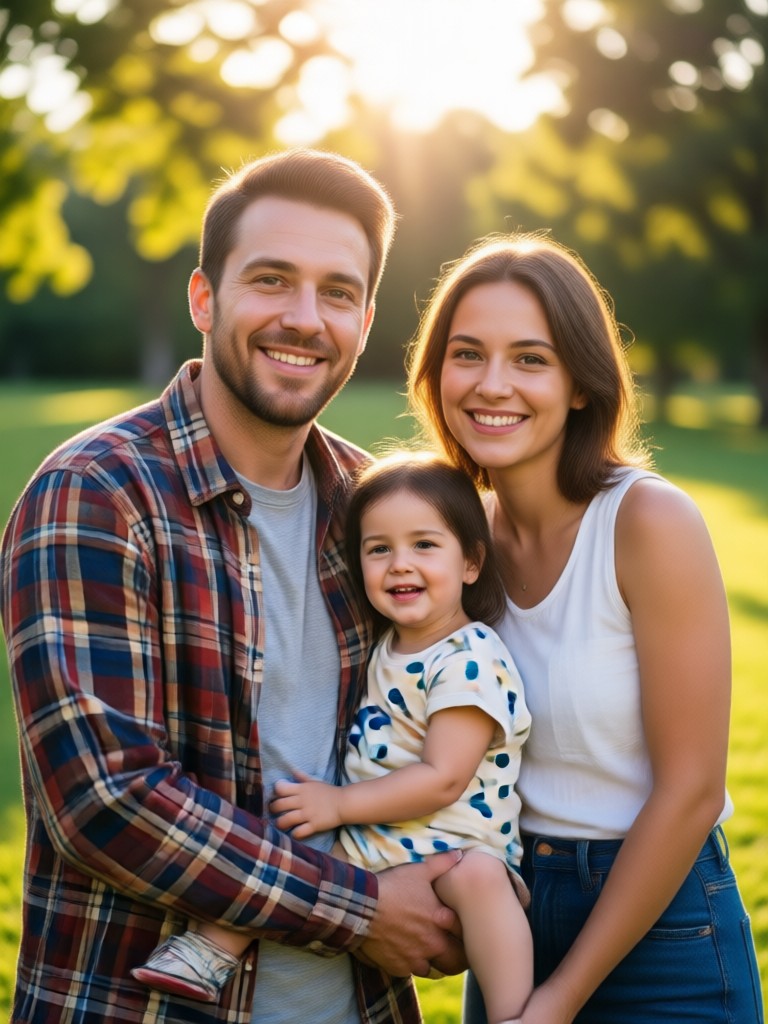 Pet included family photo AI