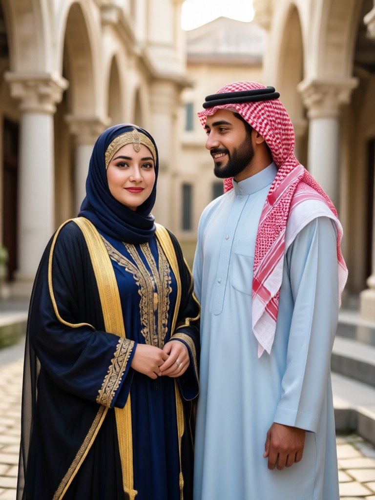 Arabic wedding ceremony scene