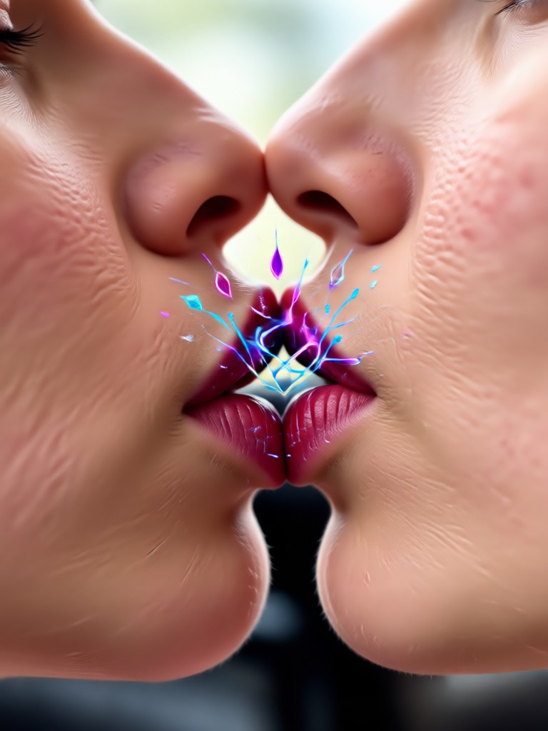 AI-generated couple embrace video