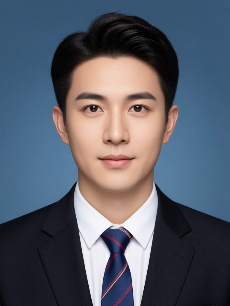 Group ID photo edited with matching formal wear