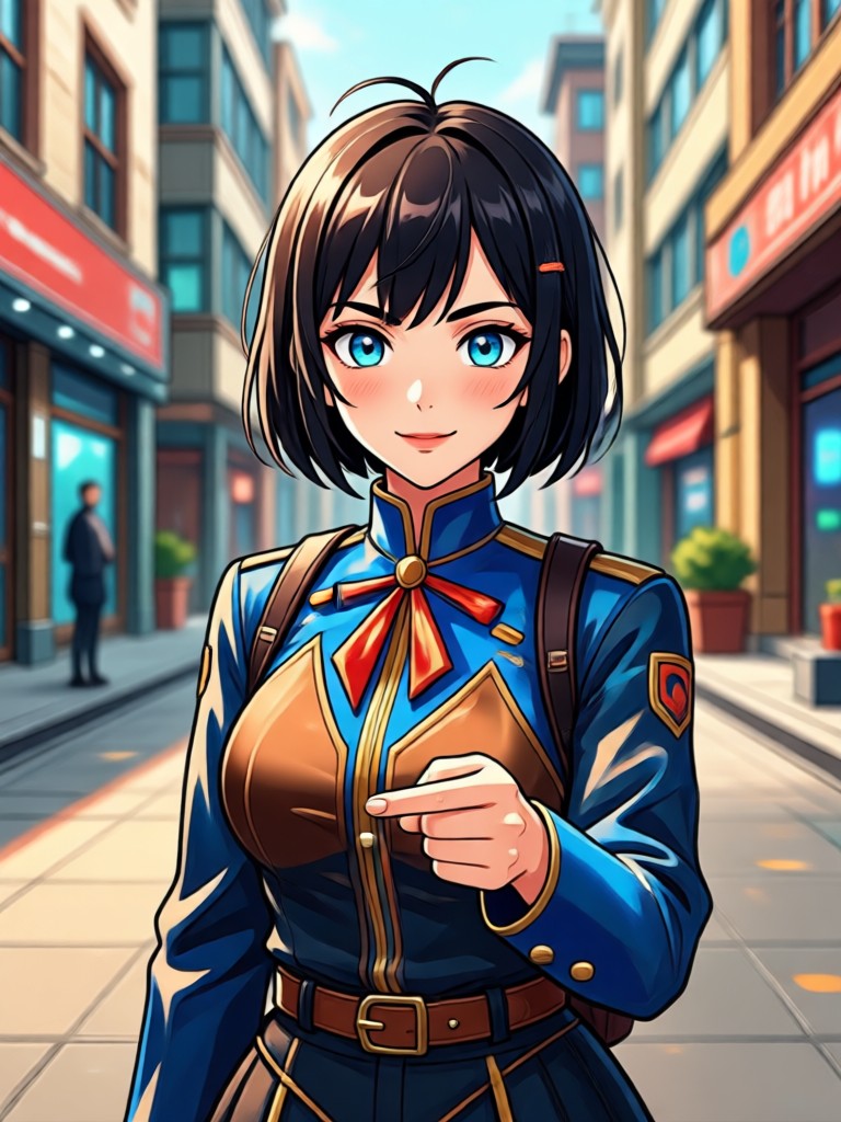 Mobile app displaying anime style photo conversion