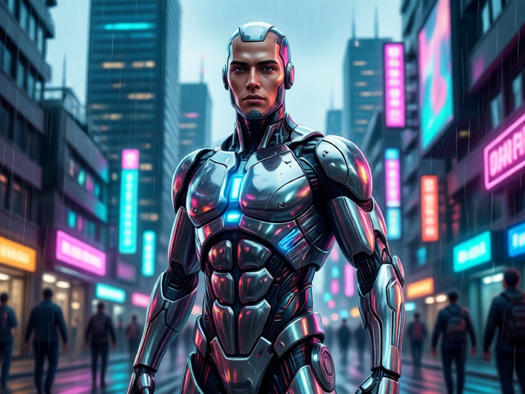 Animated AI action hero video example
