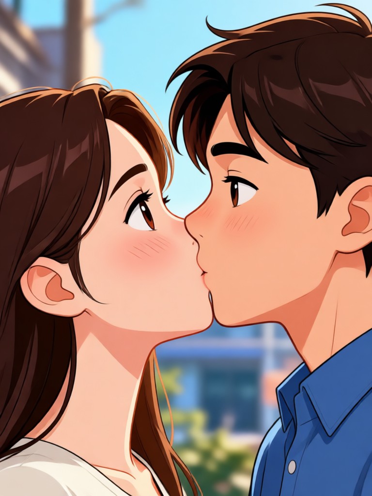 Starlit night background romantic AI video