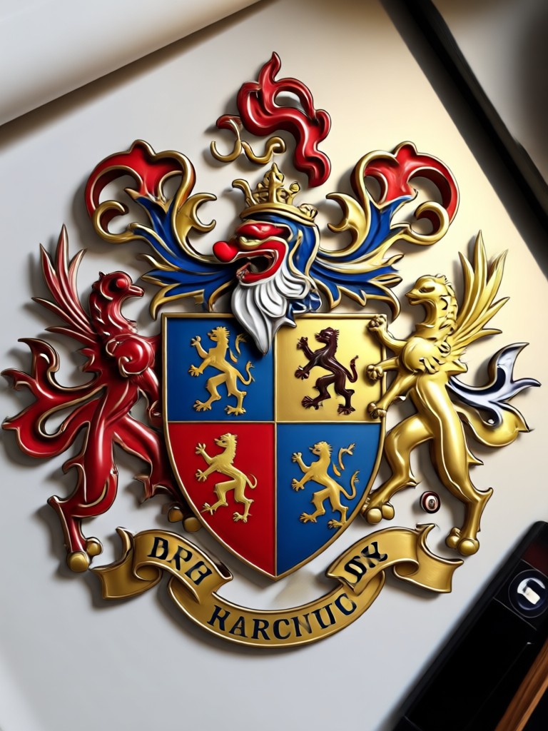 Modern minimalist personal emblem crest