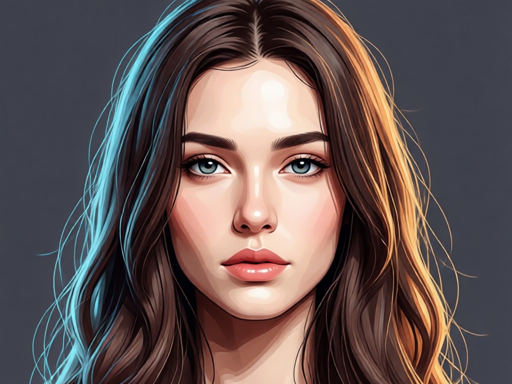 AI enhancing lighting and skin retouching on a headshot