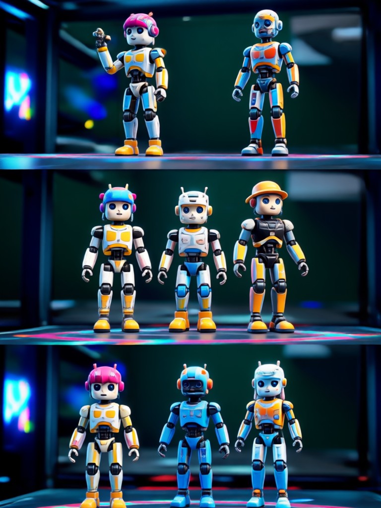 Vintage 80s action figure transformation