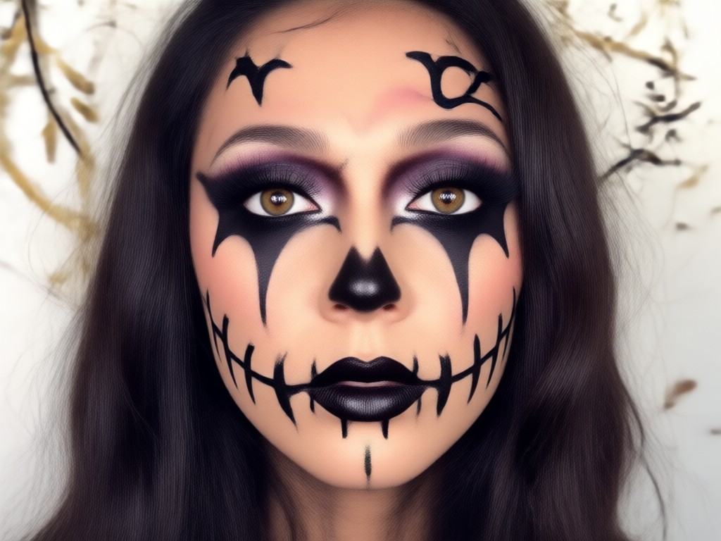 Halloween-Make-up mit KI erstellen