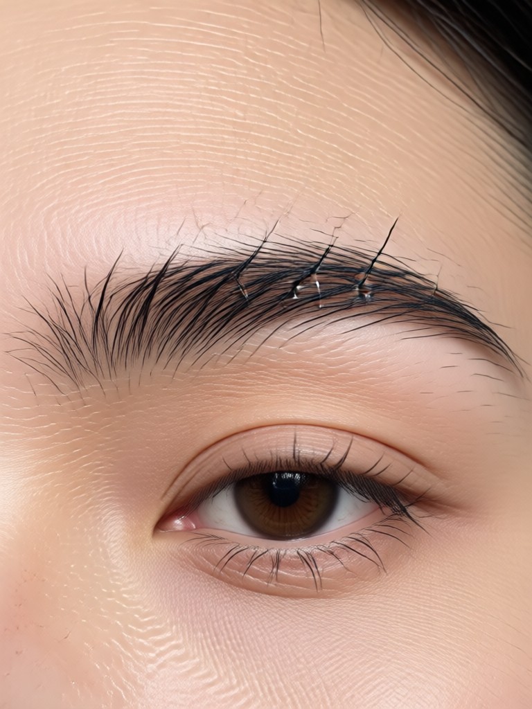 AI eyebrow filter on different ethnicities
