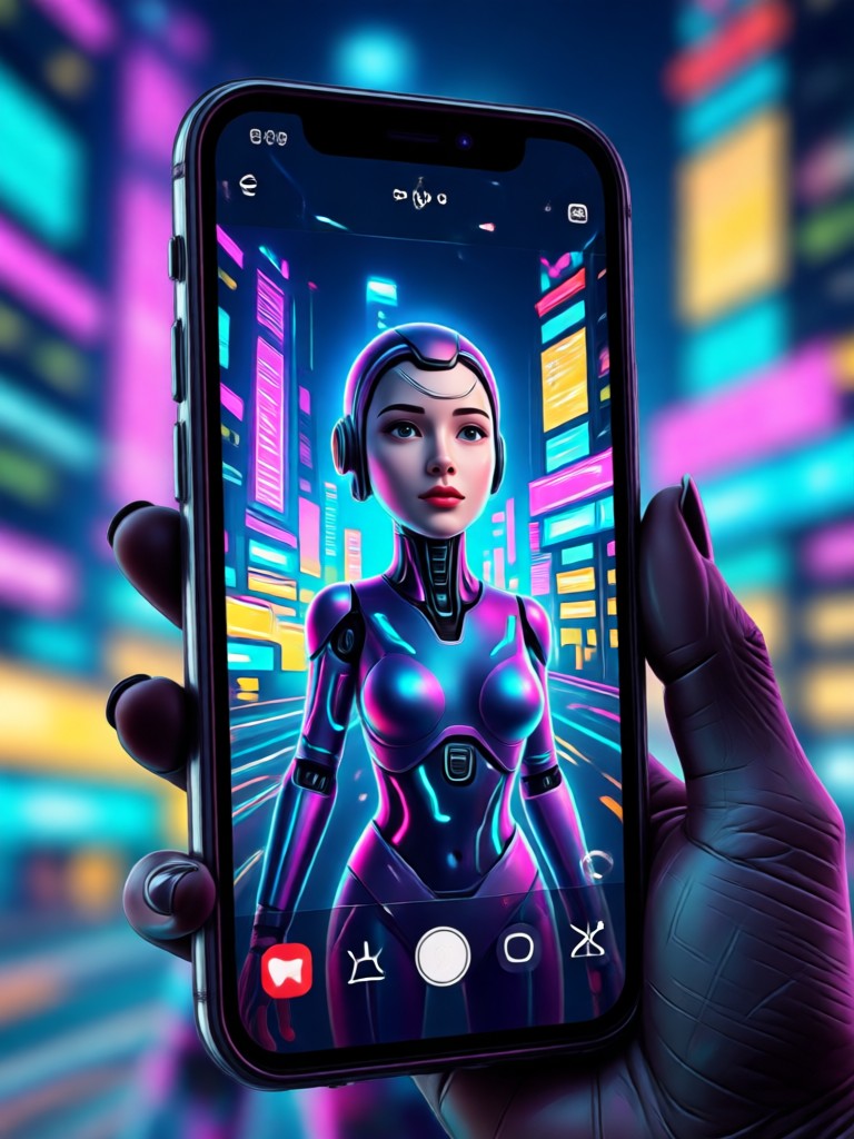 AI Selfie Generator mobile app interface