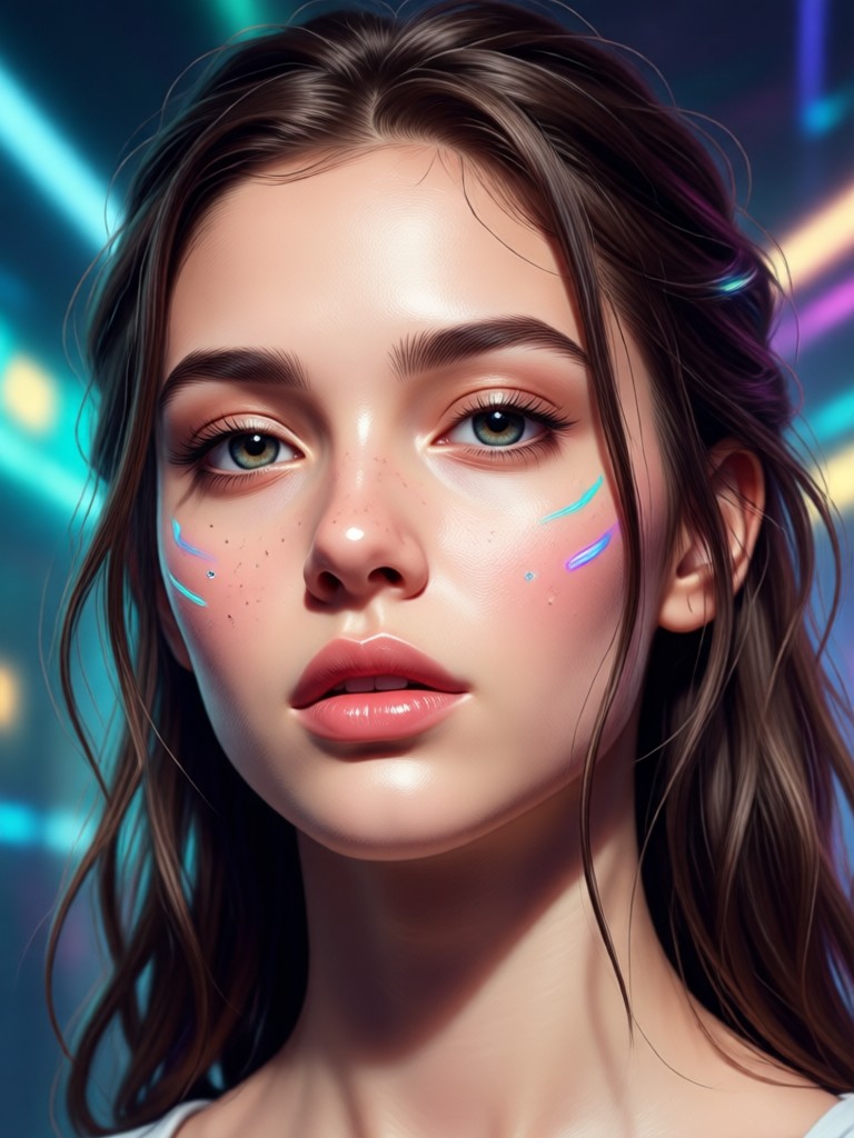 Royal portrait style AI celebrity