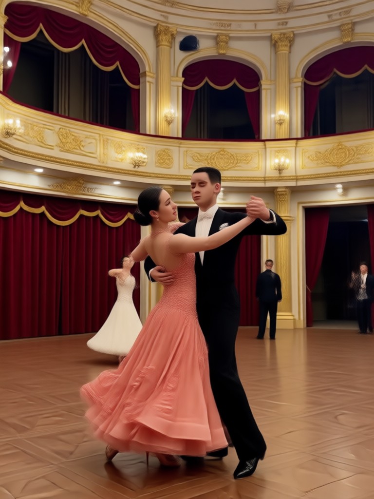 Animación de baile en pareja divertida y juguetona