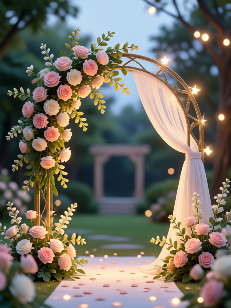 Modern minimalist wedding reception with geometric decor