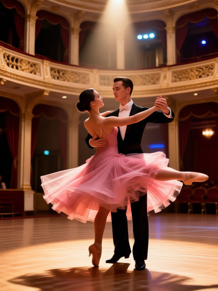 Animación de vals para evento elegante de etiqueta