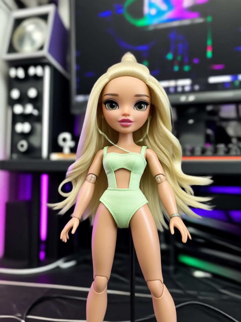 FrameLux app showcasing Bratz doll AI filter