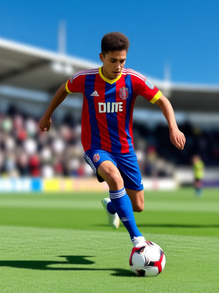 FIFA-Style-Avatar mit Barcelona-Trikot