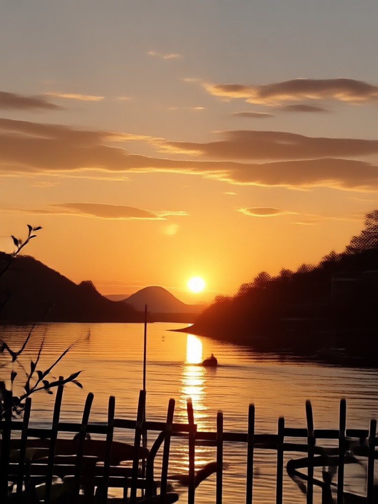 Architectural photo with a stunning sunset backdrop
