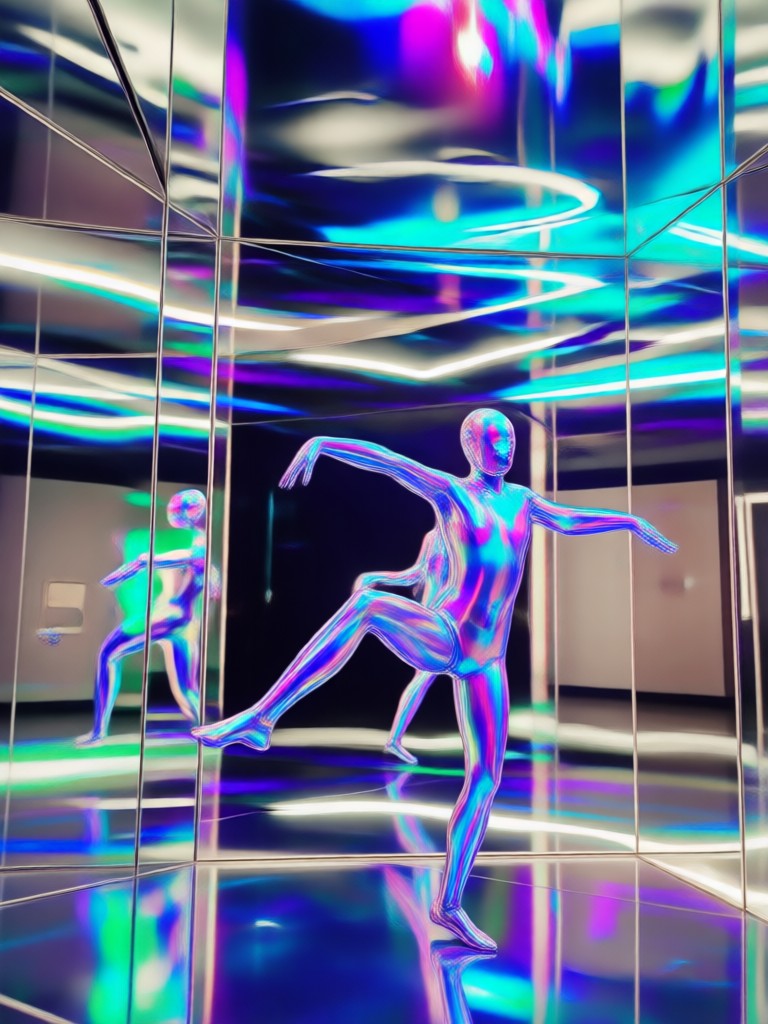 Animated hip hop dance performed by AI