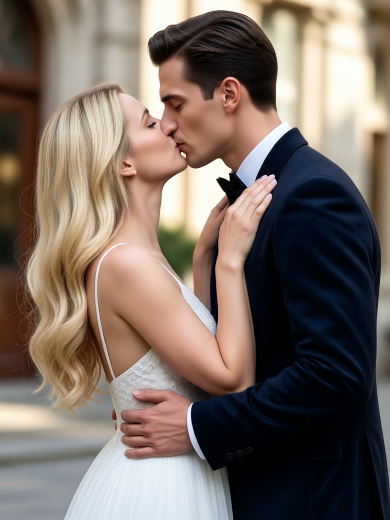 プロフェッショナルな有名人キス写真 ジェネレーター