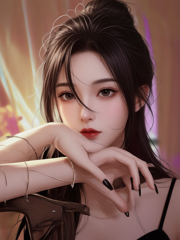 Floral soft focus AI boudoir