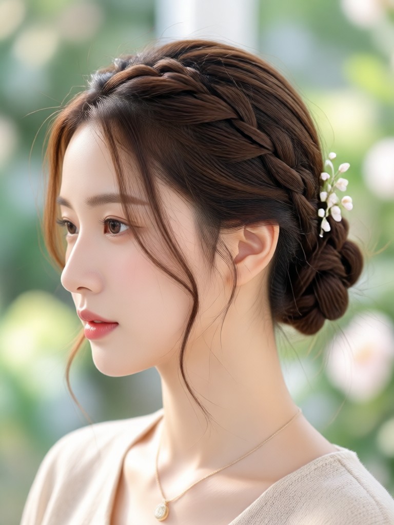 Korean wavy bob AI hairstyle preview