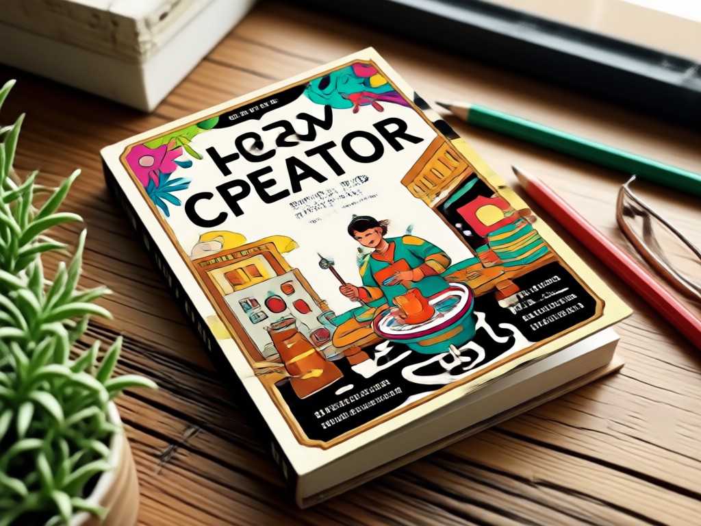 Text prompt transforming into a detailed fantasy book cover