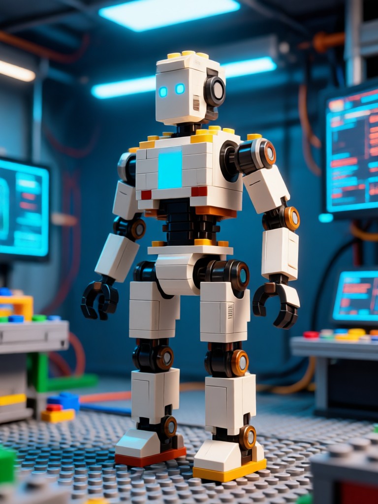 AI LEGO portrait of a person