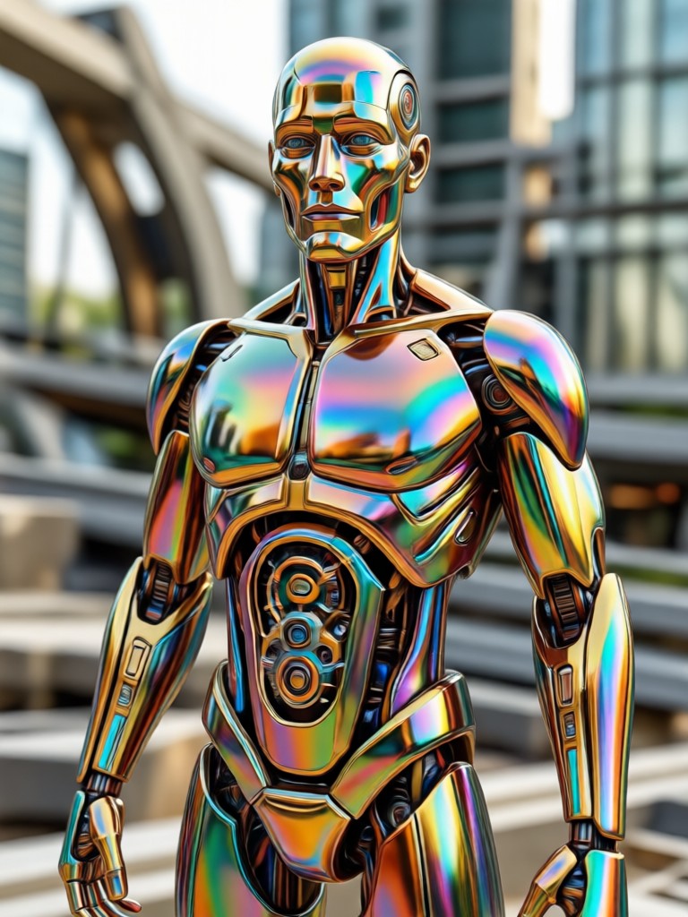 AI generated portrait with cinematic lighting