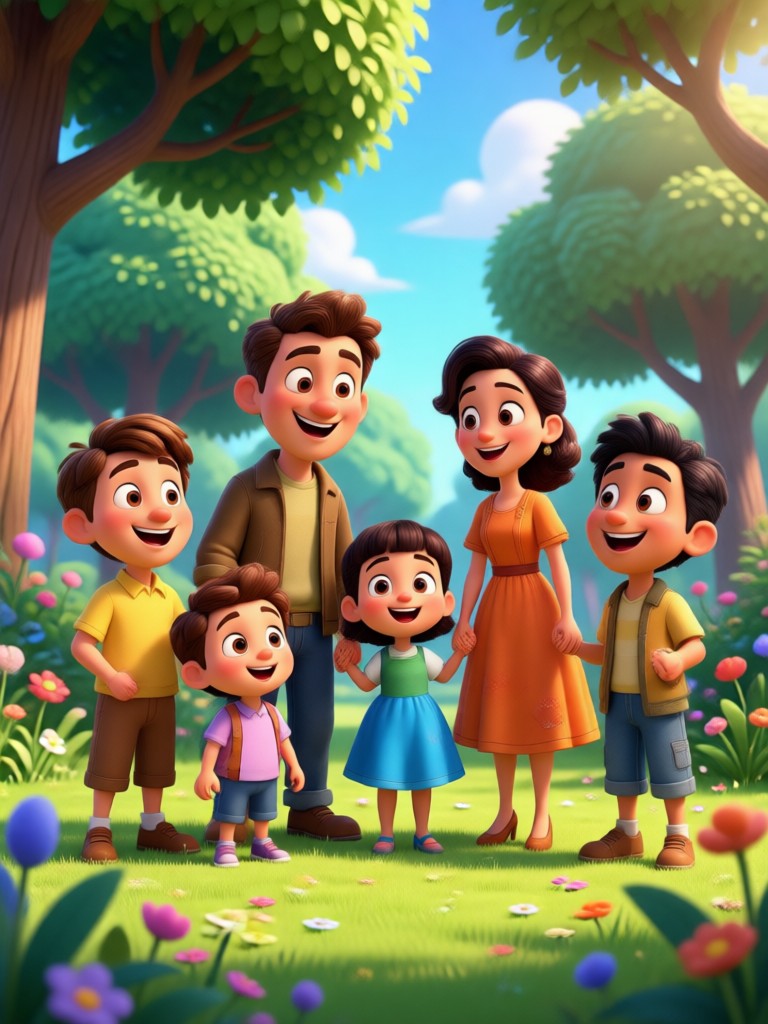 Fantasy styled Pixar characters with magical elements
