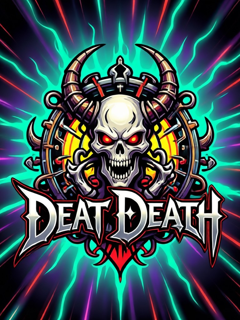 Symphonic death metal logo with ornate, majestic yet dark styling