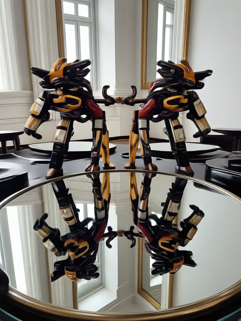 kaleidoscope pattern mirror art