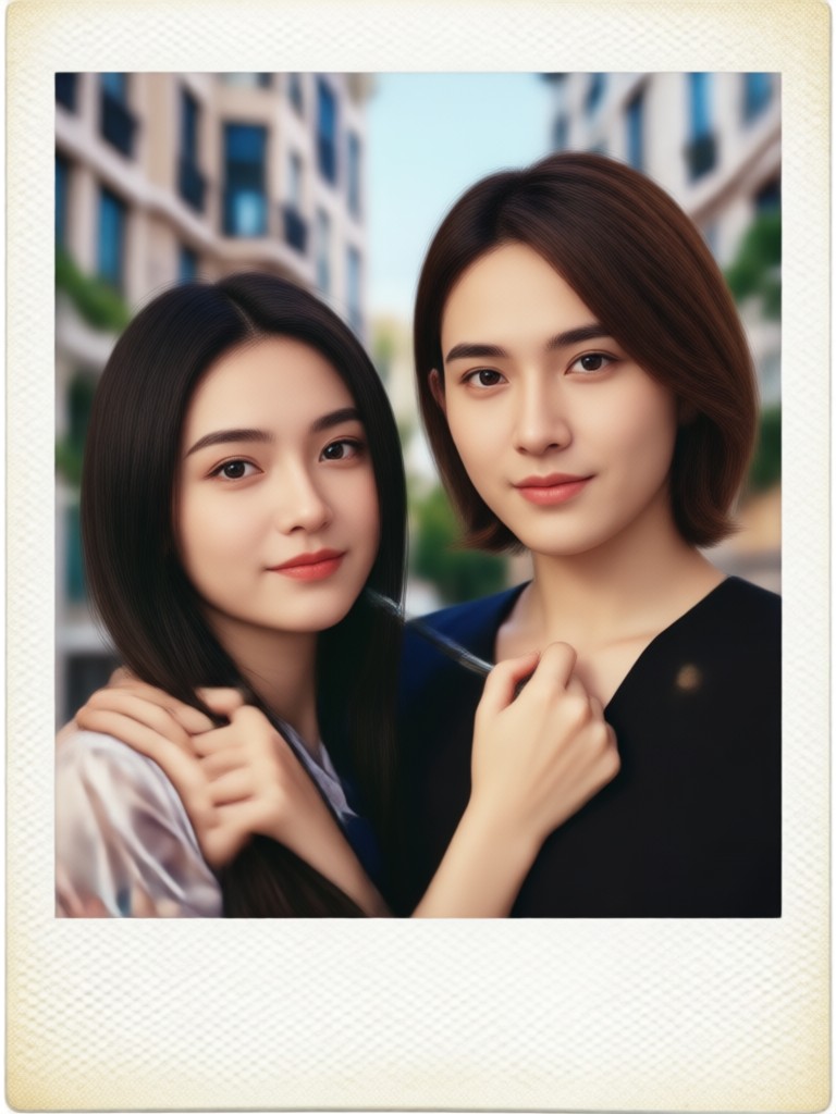 Mobile app showcase for polaroid video maker