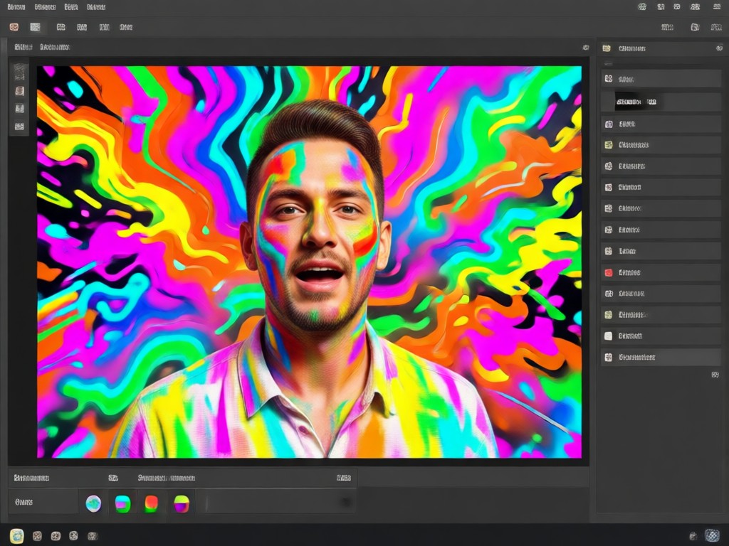 Comparison showing basic edit vs AI Holi edit