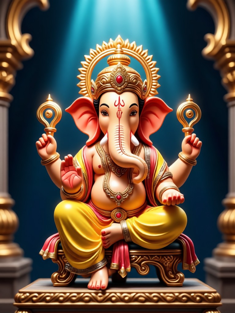 Festive Ganpati decoration video