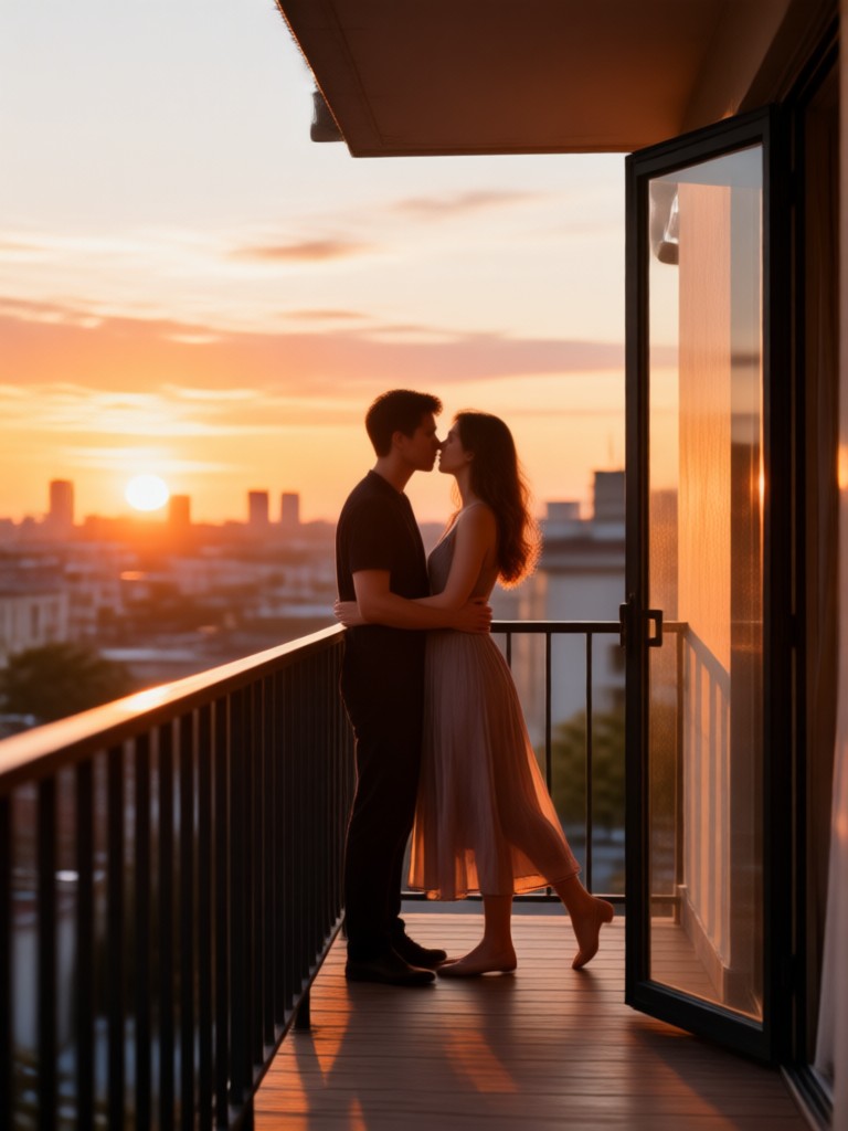 夕焼けの抱擁 バルコニーキス