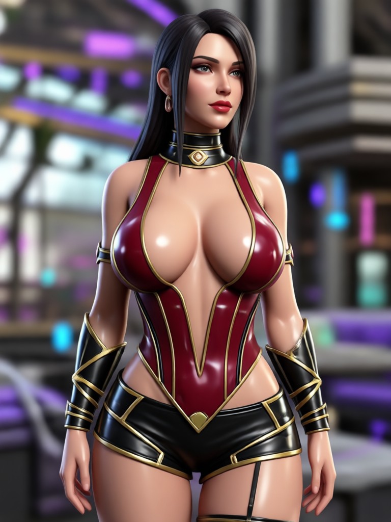 Anime inspired 3D adult character