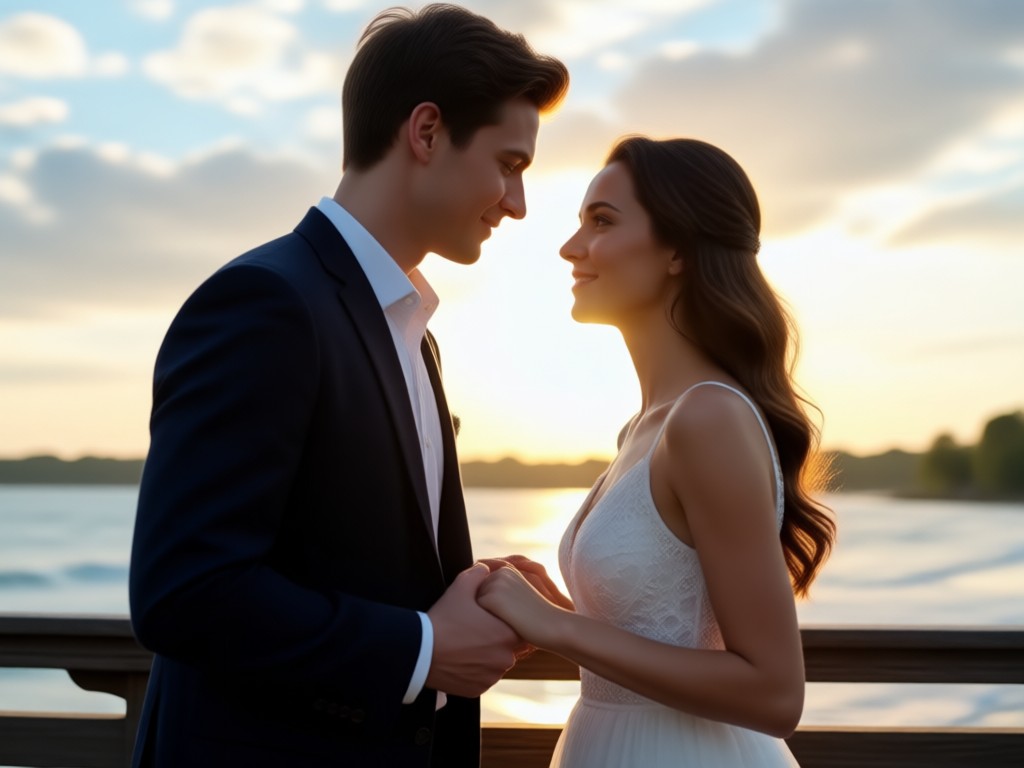 Cinematic romantic couple video template example