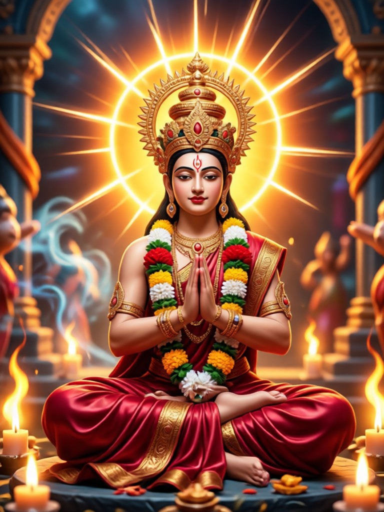 Shiva con arte de IA de serpiente sagrada